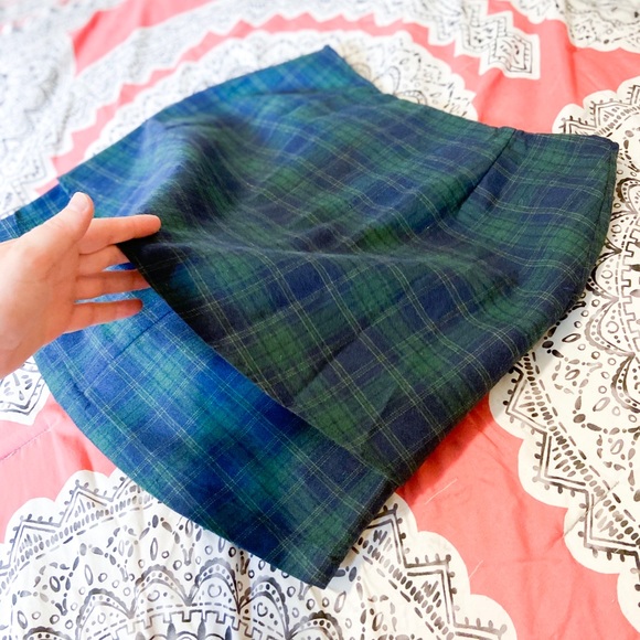 NWT Unique Flannel Mini Skirt - Picture 5 of 7